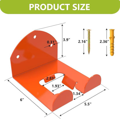 2 Pack Garage Organizer Trimmer Rack Heavy Duty Weed Eater Hanger Trimmer Hanger Garden Power Tool Hanger for Grass Trimmer, Hedge Trimmer, Garage Trimmer Garden Tools
