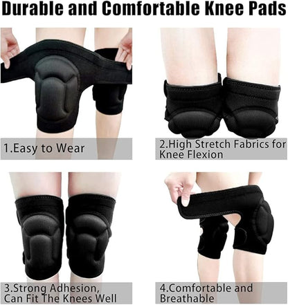 Women Men Knee Pad Suitable for House Working, Floor and Carpet Cleaning, Gardening Maintain, Construction Work, High Elastic Fabric Men Knee Pads Protect Knee Safety