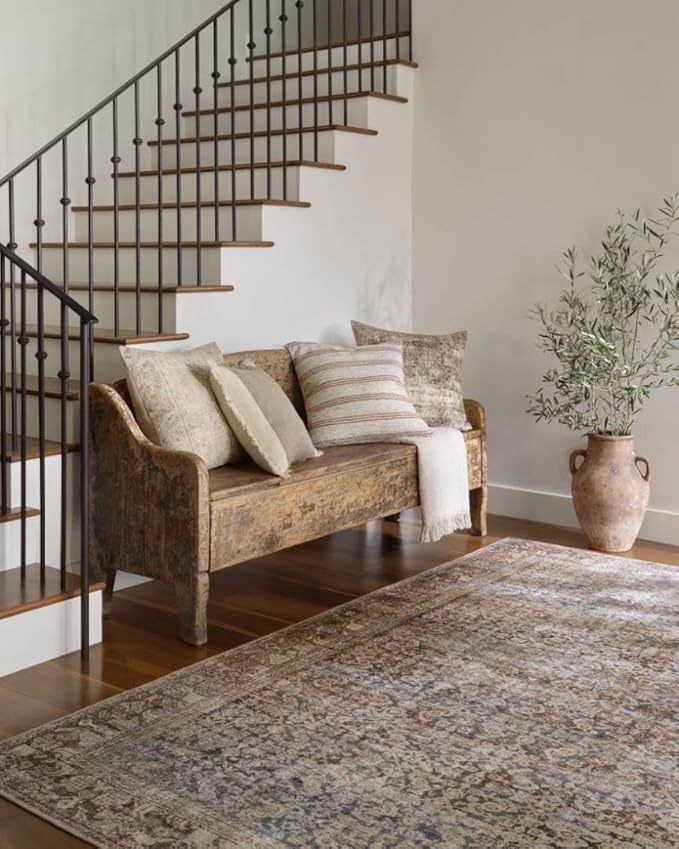 Loloi Amber Lewis Georgie Collection GER-09 Multi/Spice 2'-6" x 12'-0", .19" Pile Height, Runner Rug