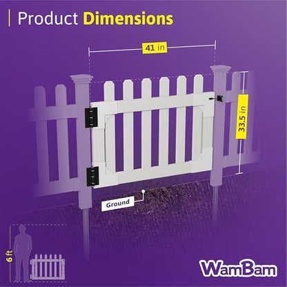 WamBam Newport Gate Kit, 33.5in H x 42in W, 1 Gate