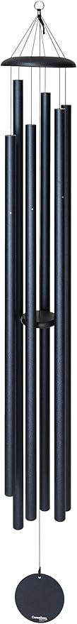 Corinthian Bells by Wind River – 74 inch Midnight Blue Wind Chime for Patio, Backyard, Garden, and Outdoor Decor (Aluminum Chime) Made in The USA