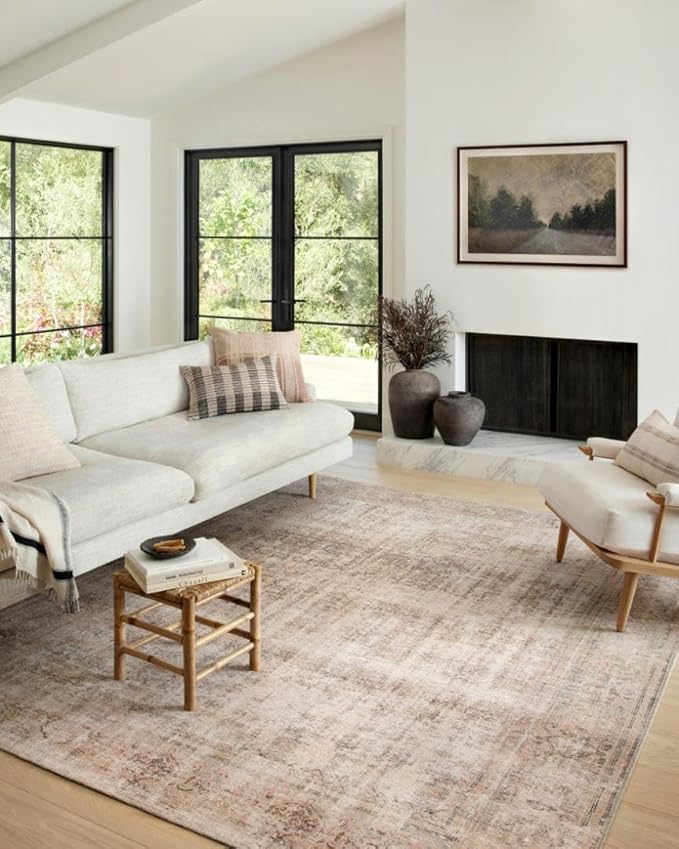 Loloi Amber Lewis Georgie Collection GER-02 Ocean/Sand 2'-6" x 12'-0", .19" Pile Height, Runner Rug