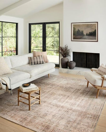 Loloi Amber Lewis Georgie Collection GER-02 Ocean/Sand 3'-0" x 12'-0", .19" Pile Height, Runner Rug