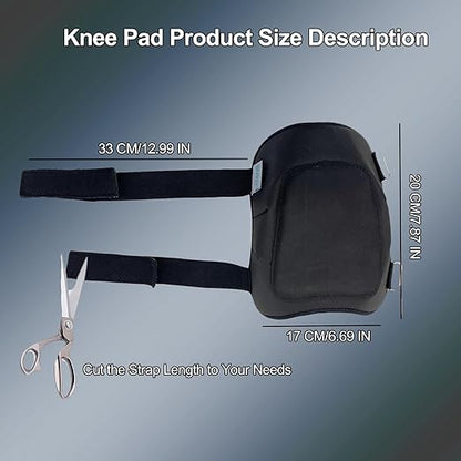 Work Knee Pads Made of Tear Resistant Oxford Cloth and Durable Rubber Waterproof and Breathable Suitable for Mechanical Repairs and Yard Work with Adjustable Straps
