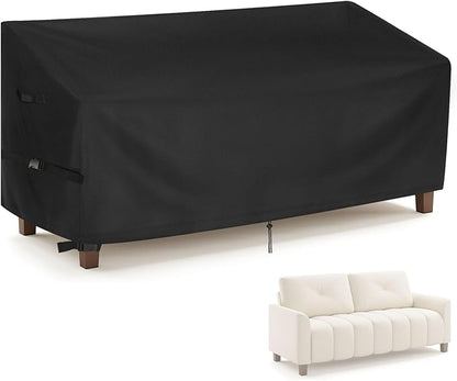 Patio Sofa Cover for Outdoor Furniture, 75inch Outdoor Couch Covers Waterproof Heavy Duty for Large Loveseat,Couch,Glider and Bench-75x36x35inch