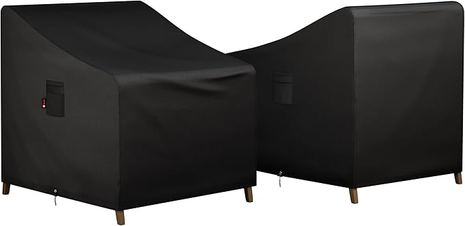 iBirdie Waterproof Outdoor Chair Covers 36 x 37 x 36 inch 2 Pack Patio Furniture Covers