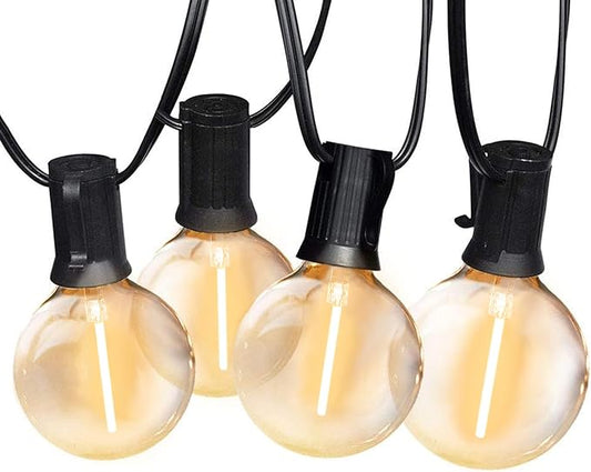 SUNTHIN Outdoor String Lights, 192FT(4x48FT) Patio Lights with G40 Shatterproof LED Bulbs, Hanging String Lights for Outside Backyard, Porch, Deck, Party, Garden