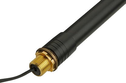 VOLT Max Spread 12V Black Brass Path Light (25" Tall, 9" Shade) for Low Voltage Landscape Lighting on Outdoor Pathway, Walkway, Garden, Driveway or Patio
