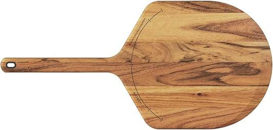 Gozney Acacia Wood Pizza Placement Peel and Server for 12" Pizzas, Compatible with All Gozney Pizza Ovens, Naturally Non-Stick
