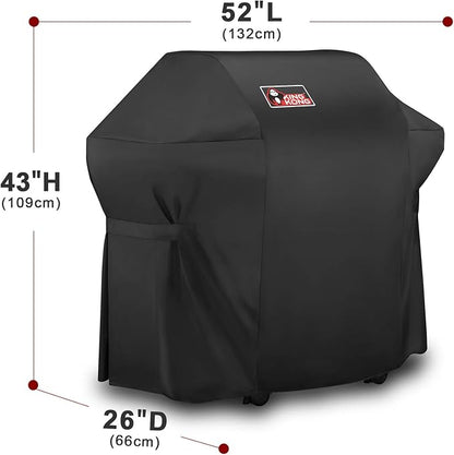 Kingkong 7106 Cover for Weber Spirit 200 and 300 Series Gas Including Grill Brush, Tongs and Thermometer