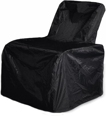 ATR ART TO REAL Outdoor Protective Cover, Patio Furniture Chair Protective Storage Cover, Sturdy and Water Protected Outside Armchair Cover (Black)