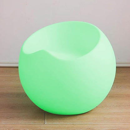 MR.GO 16-inch LED Ball Light and 22-inch LED Glowing Chair Bundle, Rechargeable, Remote Control, Dimmable 16 RGB Colors 4 Modes, Waterproof, Great as Night Light Mood Lamp Ambient Lighting Decorations