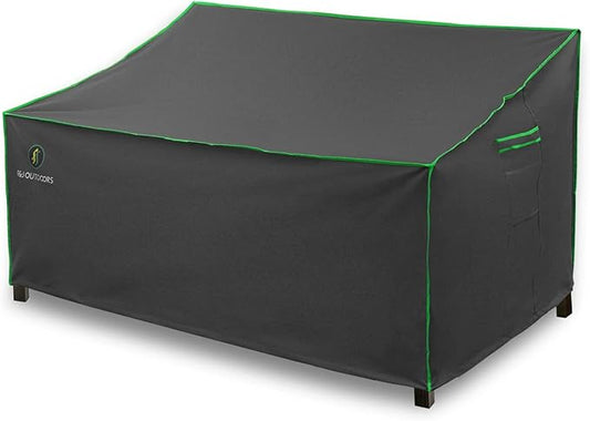 F&J Outdoors Patio Loveseat Covers Waterproof UV Resistant Deep Seat Outdoor Loveseat Cover, Grey, 54" W x 39" D x 35" H