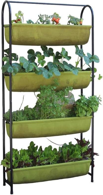 Tierra Garden - HAXNICKS VIGOROOT Balcony Garden, Green, Planter, Fabric