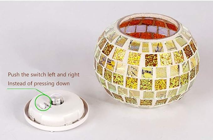 Solar Glass Ball Light Mosaic Jar Lights,Color Changing Globe Table Lamp Waterproof LED Night Light for Garden Patio Party Yard Outdoor Indoor Decorations (Gold Silver)