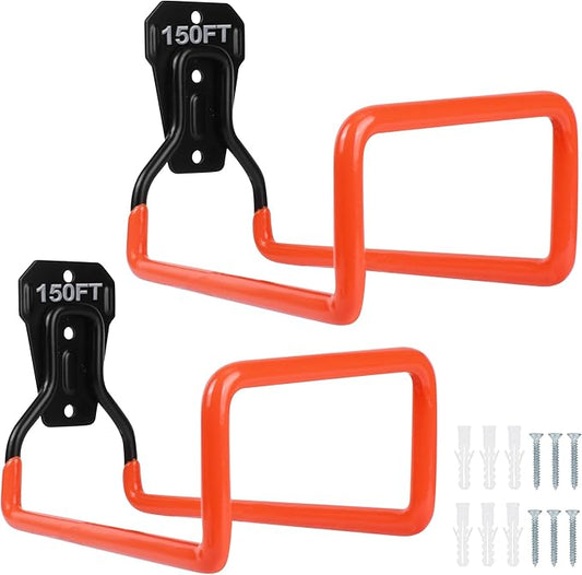 PeoMev 2pcs Hose Organizer Metal Hose Hangers for Outside Heavy Duty Hose Hook Wall Mount Hose Reels Garden Hose Holder for Ropes