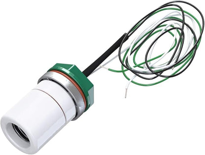 Steel Lighting Co. Topanga Barn Light | Outdoor Wall Mounted | Farmhouse Garage Light Made in America | 14 inch Dome | 23 inch Gooseneck | Green Exterior/White Interior