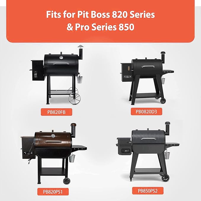 Utheer Pit Boss Grill Cover for 850 DX and 820 Deluxe, 56 x 27 x 50 in, 600D Waterproof Pellet Smoker Cover, Fits PB820PS1 PB850PS2 Competition Sportsman Wood Pellet Grills