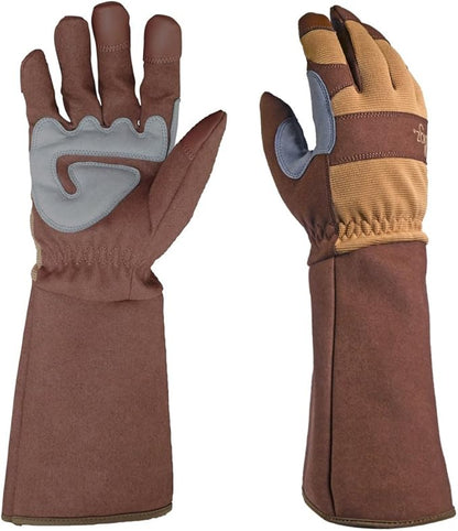 Digz Rose Pruning Thorn-Proof Gardening Gloves with Forearm Protection for Men and Women