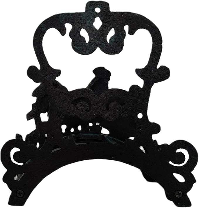 Cast Iron Heavy Duty Wall Mount Hose Hanger, Solid Metal Sturdy Decorative Water Hose Rack/Organizer, Easy to Install and Hold Up to 50/75/100 ft