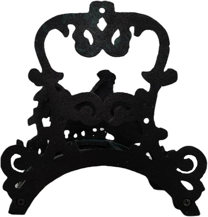 Cast Iron Heavy Duty Wall Mount Hose Hanger, Solid Metal Sturdy Decorative Water Hose Rack/Organizer, Easy to Install and Hold Up to 50/75/100 ft
