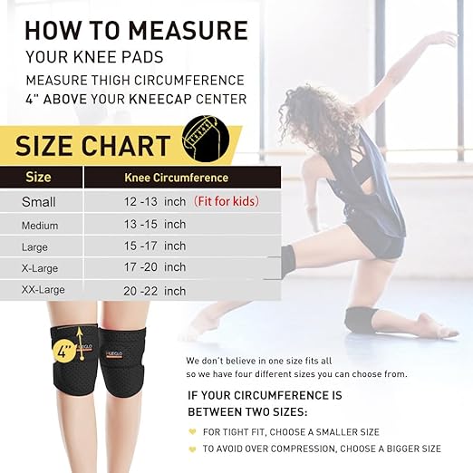 HUEGLO Dance Knee Pads for Volleyball for Girls Knees Protective Soft Sponge Knee Pads for Avoid Floor Burns & Bruising,1Pair,Pink,X-Large