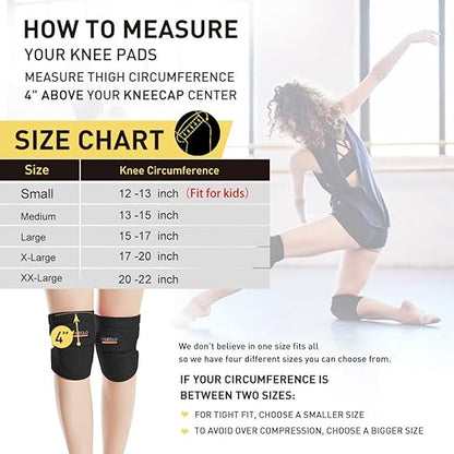 HUEGLO Dance Knee Pads for Volleyball for Girls,Kids Knees Protective Soft Sponge Knee Pads for Avoid Floor Burns & Bruising,1Pair,Pink,Large