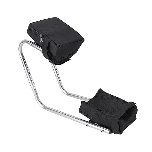 Keenso Portable Stainless Steel Garden Kneeler Reduce Knee Pressure for Farming and Garden Work