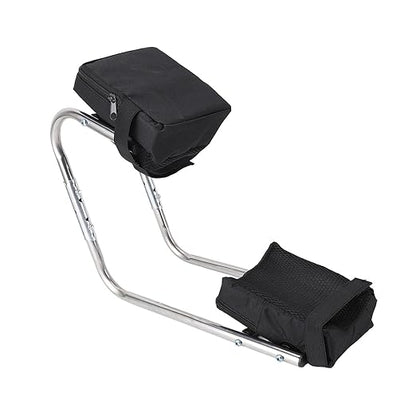 Keenso Portable Stainless Steel Garden Kneeler Reduce Knee Pressure for Farming and Garden Work