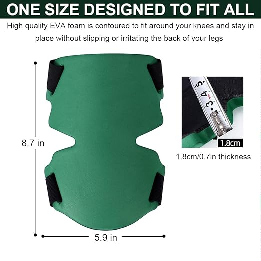 Gardening Knee Pads for Women, Soft Foam Knee Pads for Men Construction, Work Knee Pad for Women Men, Rodilleras Para Roofing Rodilleras Para Trabajo (Black)