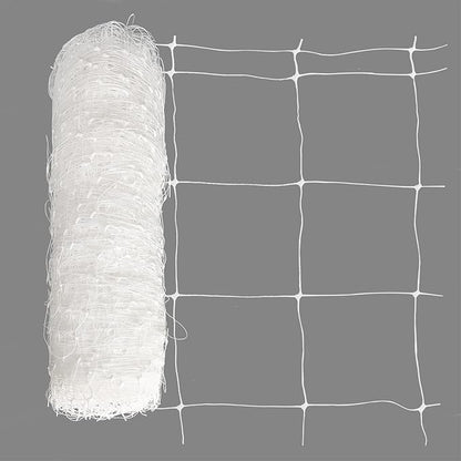 Toolazy Trellis Netting 47''x328', 6 Inch Mesh Heavy-Duty Plastic White Garden Netting for Growing High Yield Tomatoes, Peas, Vine Climbing Plants Fruits Vegetables