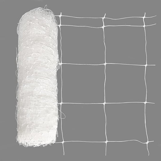 Toolazy Trellis Netting 47''x328', 6 Inch Mesh Heavy-Duty Plastic White Garden Netting for Growing High Yield Tomatoes, Peas, Vine Climbing Plants Fruits Vegetables