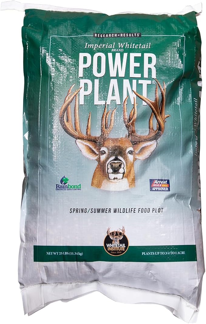 Whitetail Institute PowerPlant Deer Food Plot Seed for Spring Planting, 25 lbs