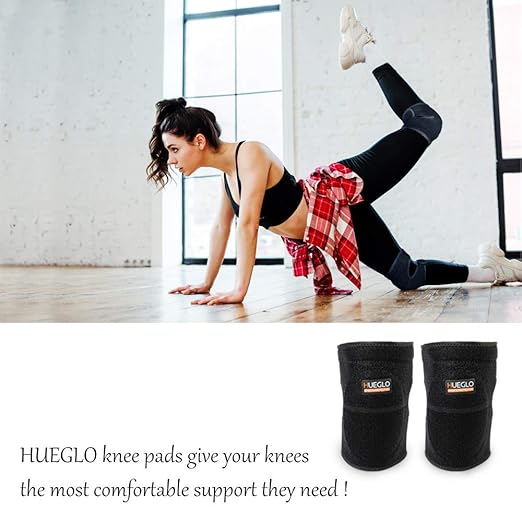 HUEGLO Dance Knee Pads For Kids,Soft Breathable Youth Knees Protective,Knee Support For For Girls,Dancing,Volleyball,Running Hiking 1Pair,Small