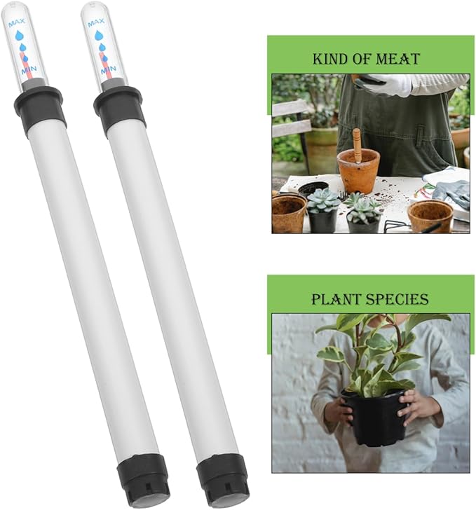 BESPORTBLE 2Pcs Water Level Indicator: Water Level Monitoring Reminder For Plants - 8.9-inch Outdoor Indoor Flower Pot Indicator - Precision Garden Balcony Gauge For Gardening Enthusiast