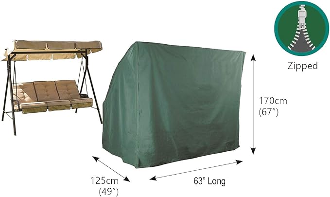 Bosmere Weatherproof Swing Seat Cover, 63" x 39" x 67"