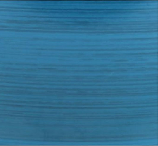 Garden Elements Indoor/Outdoor Glazed Brushed Happy Plastic Planter, Large, Dark Blue, 15" (Pack of 2)