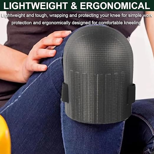Gardening Knee Pads for Women, Soft Foam Knee Pads for Men Construction, Work Knee Pad for Men Women, Rodilleras Para Roofing Rodilleras Para Trabajo (Black)