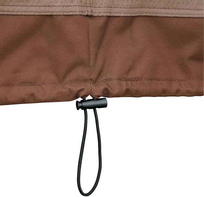 DUCKCOVERS ULV603535 Ultimate Loveseat Cover, 60"W x 35"D x 35"H, Mocha Cappuccino, Patio Furniture Covers