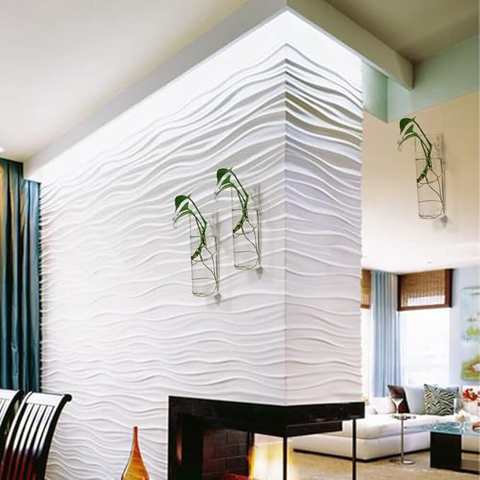 Wall Planters for Indoor Plants,Wall Hanging Terrarium Planters,Glass Wall Planters for Floral Arrangement,Hanging Plant Holder, Wall Vase,Wall Mounted Planters (2 Glass Wall Planter)