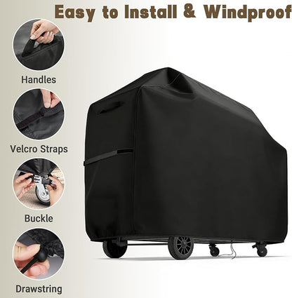 66 inch Grill Cover Fits for Kenmore 6-Burner Propane Gas Grills PG-A40611S0L PG-40611S0L, Heavy Duty Waterproof BBQ Cover for PG-40603-L, Weatherproof & UV Resistant Outdoor Grill Protector