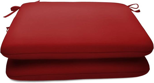 Sunbrella Patio Cushions - (2 Pack) - 20" W x 20" L x 2.5" T, Outdoor Chair Cushion with Comfort, Style & Durability Designed for Outdoor Living - Made in The USA