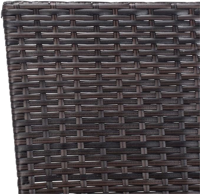 SAFAVIEH Outdoor Collection Moore Brown Rattan/Beige Cushion 3-Piece Patio Lounge Bistro Set with Table (PAT9009B)