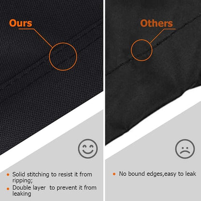 i COVER Round Grill Cover-19.5"(Dia) 32"(Tall) Water Proof Heavy Duty Outdoor Canvas BBQ Grills Covers Dome Smoker Protection for George Foreman Gfo3320 Gfo240 or Similar Size Griddle