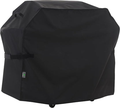 F&J Outdoors Grill Cover, Waterproof Anti-UV for 3-4 Burner Charcoal Gas BBQ, 52Wx25Dx44H in, Black