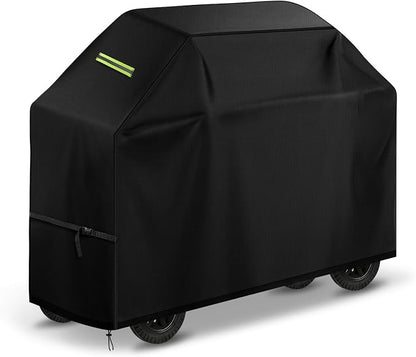 Grill Cover for Backyard & Gas Grills - 55×24×43 Inch Heavy Duty Waterproof, Windproof Buckles & Night Vision Handles