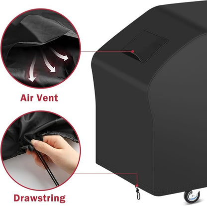 iCOVER 5482 Griddle Cover for Blackstone 36 inch Griddles with Hood, Waterproof Lightweight Polyester Barbecue Covers with Air Vent& Drawstring Flat Top Gas Grills Protection