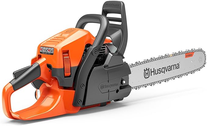 Husqvarna 450S Rancher Gas Chainsaw, 50.2-cc 3.2-HP, 2-Cycle X-Torq Engine, 20 Inch Chainsaw with Automatic Oiler, For Tree Pruning, Yard Cleanups and Firewood Cutting
