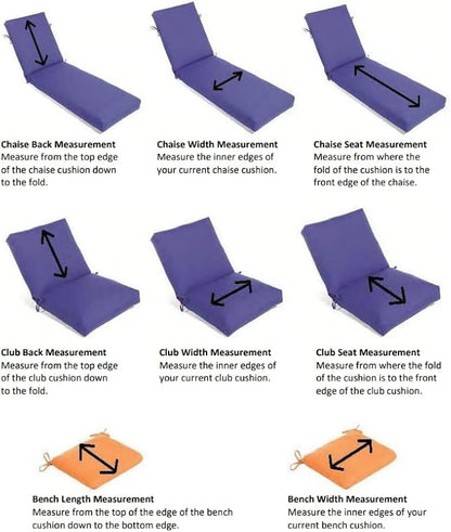 Sunbrella Patio Cushions - (2 Pack) - 20" W x 20" L x 2.5" T, Outdoor Chair Cushion with Comfort, Style & Durability Designed for Outdoor Living - Made in The USA