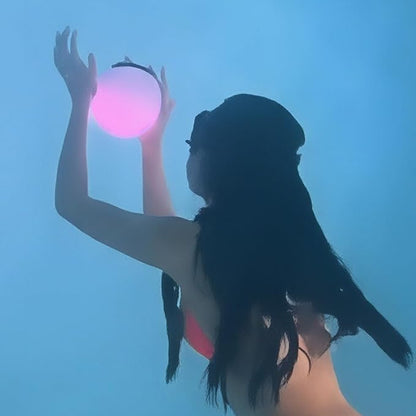 Yoidesu LED Glowing Ball Light, Rechargeable Globe Lights with Slick Gradient Mode, Water Proof Ambient Lighting Lamp, 3 Hour Runtime, for Photography, Party, Ambient Illumination